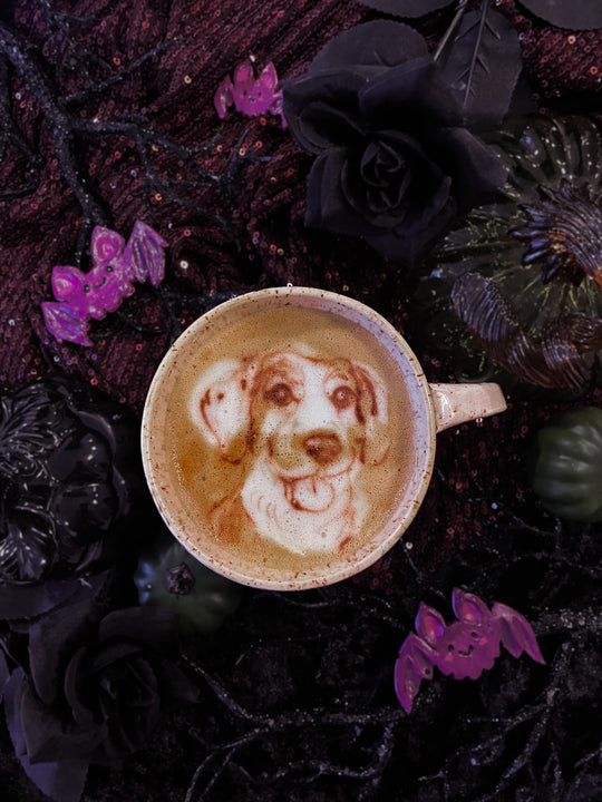 Latte Pet Portrait - Batty Furrends
