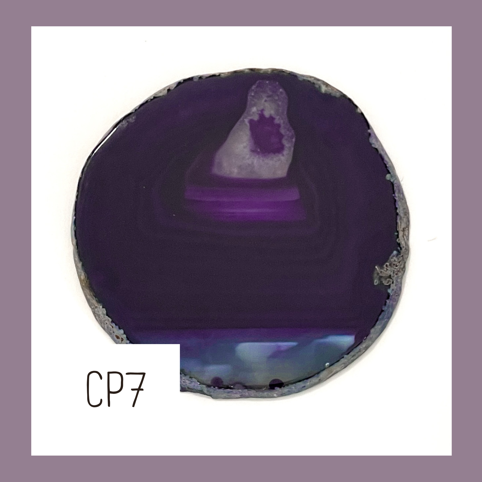 LARGE Agate Ornament - Peony