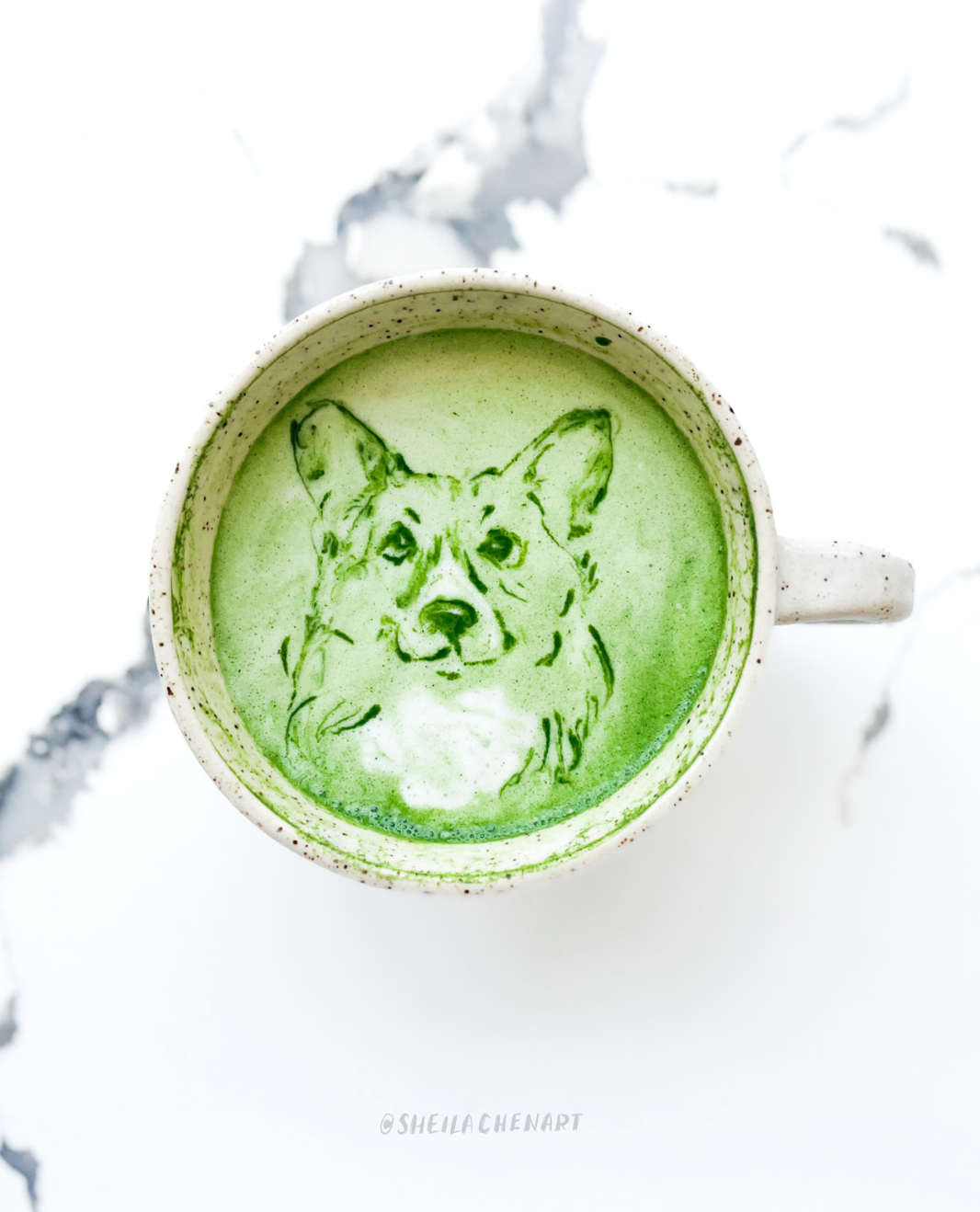 Matcha Pet Portrait- Quartz