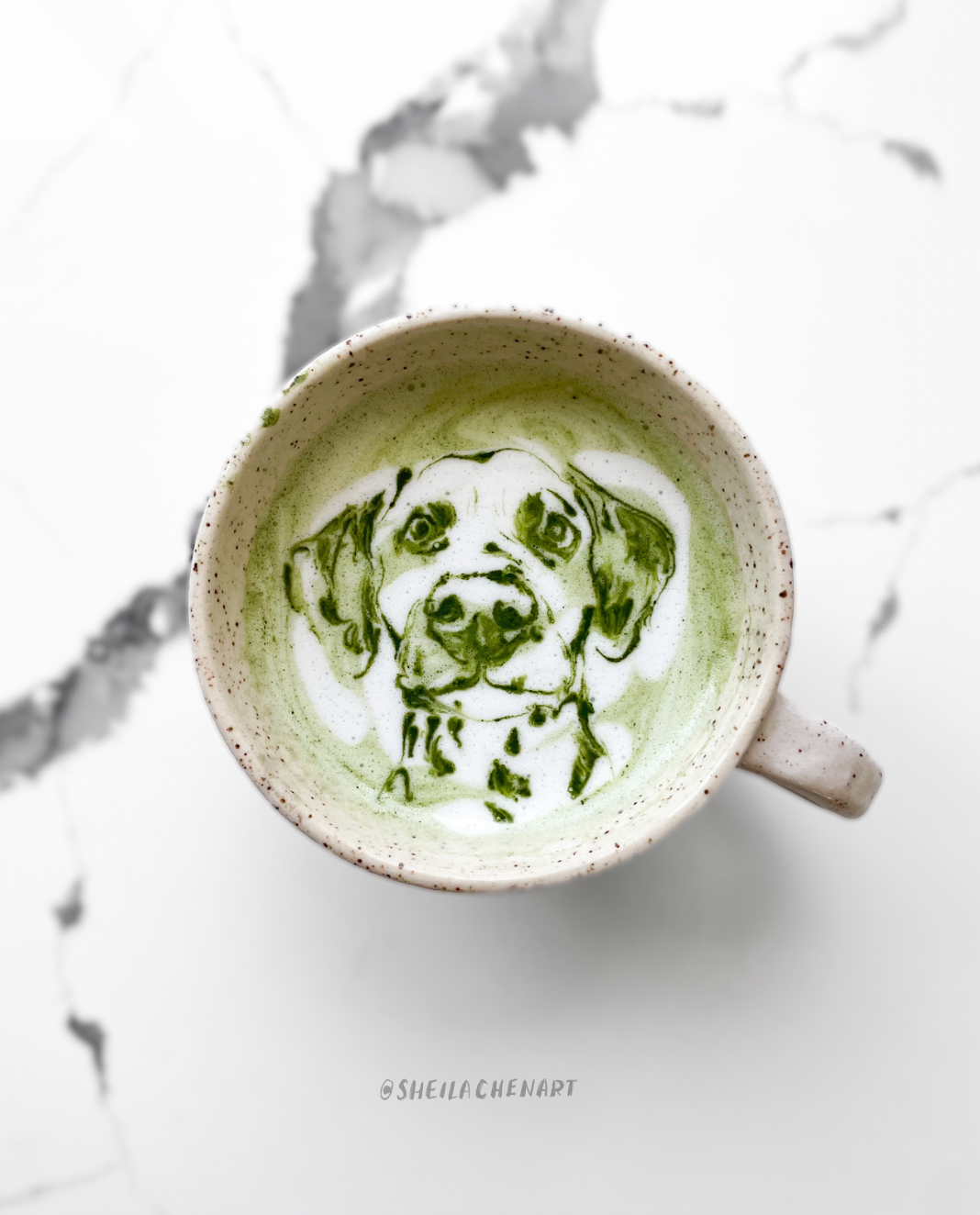 Matcha Pet Portrait- Quartz