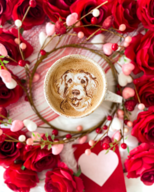 Latte Pet Portrait - Valentine's