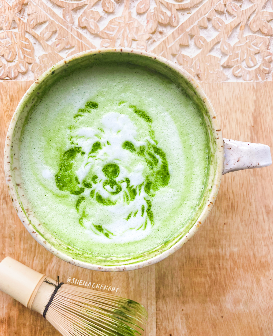 Matcha Pet Portrait- Wood