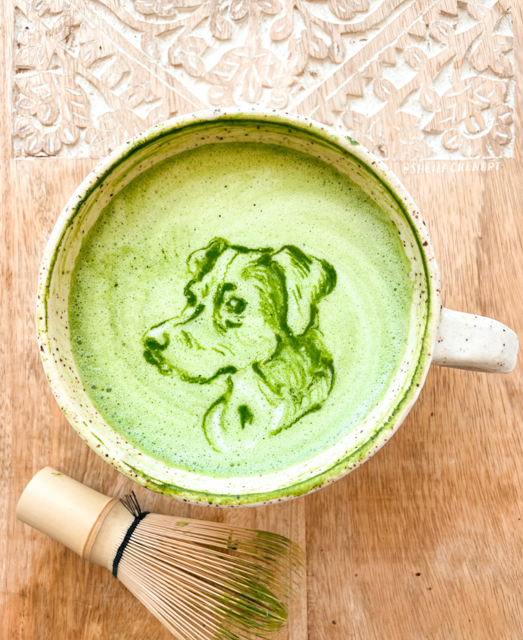 Matcha Pet Portrait- Wood