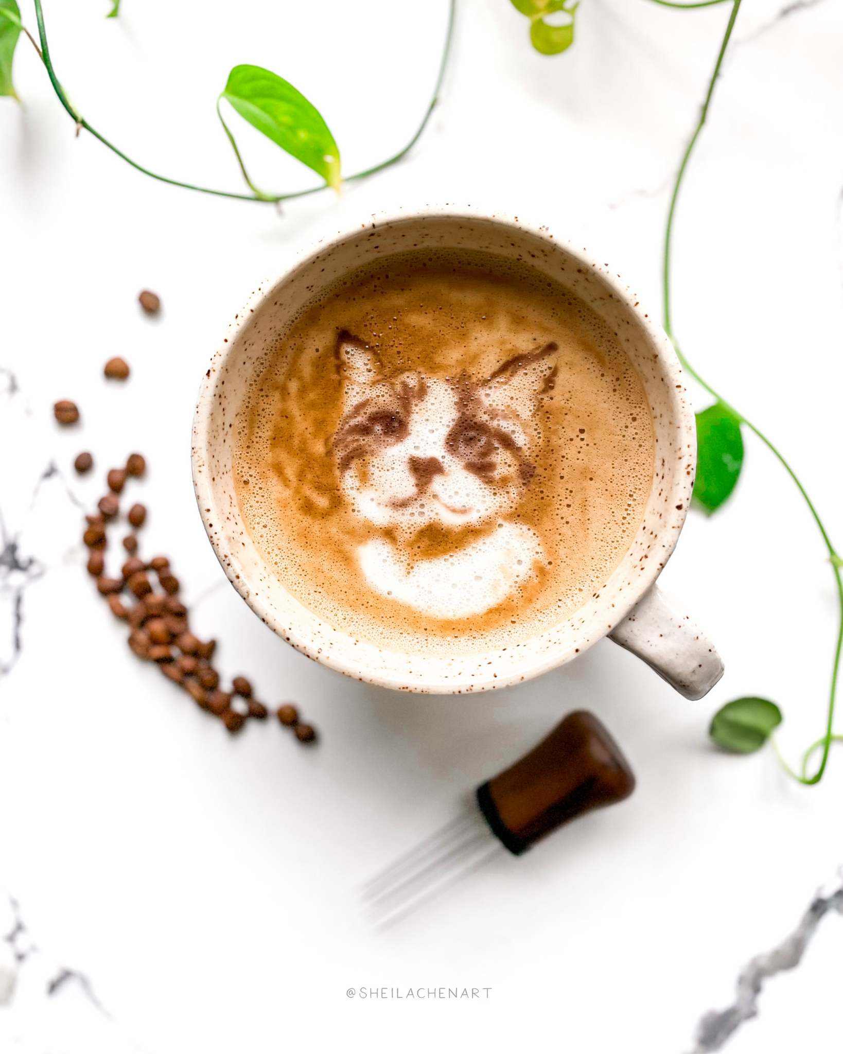Latte Pet Portrait