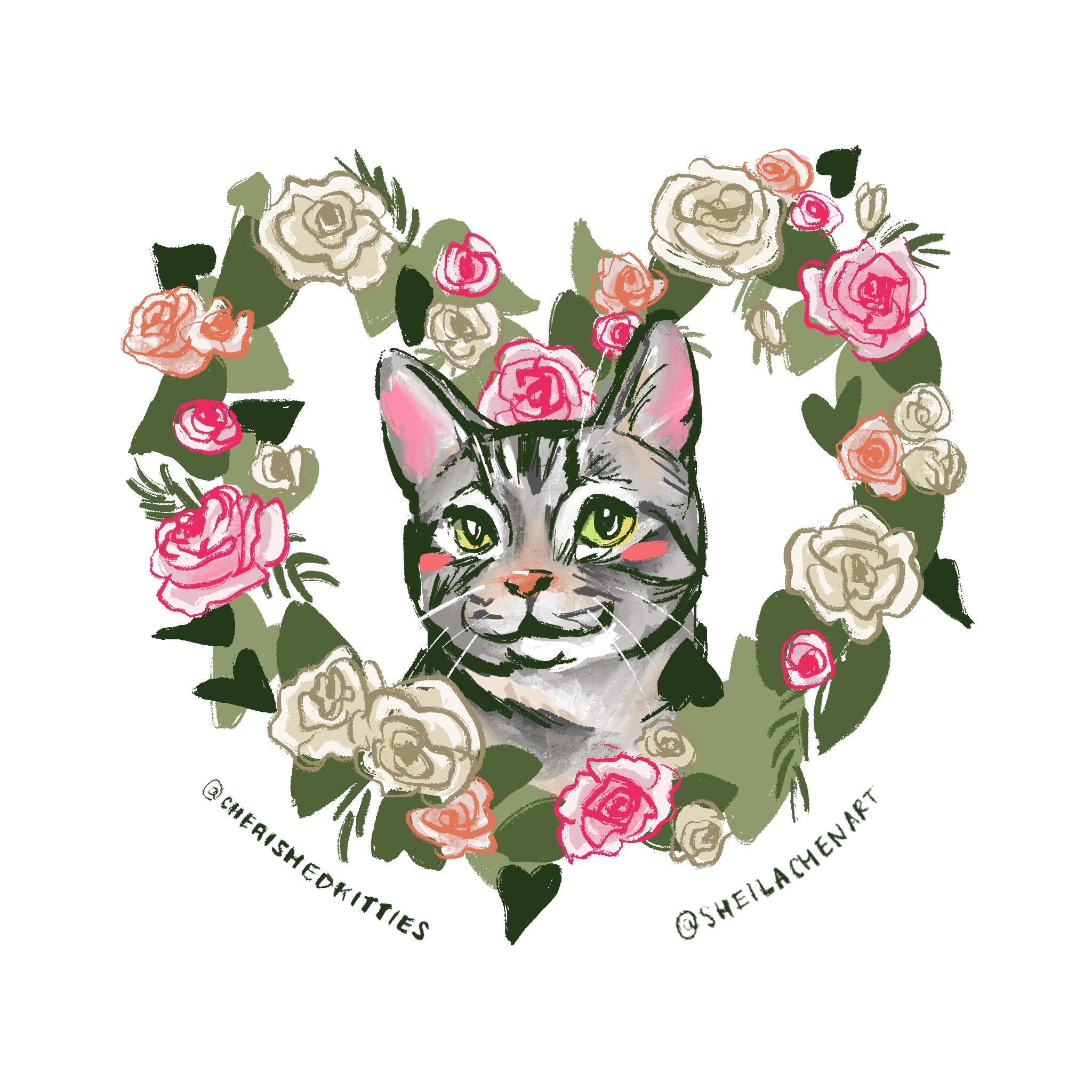Rose Wreath Heart