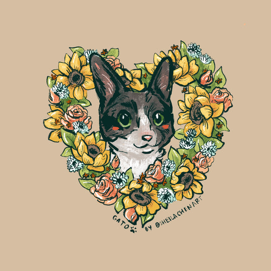 Sunflower Wreath Heart