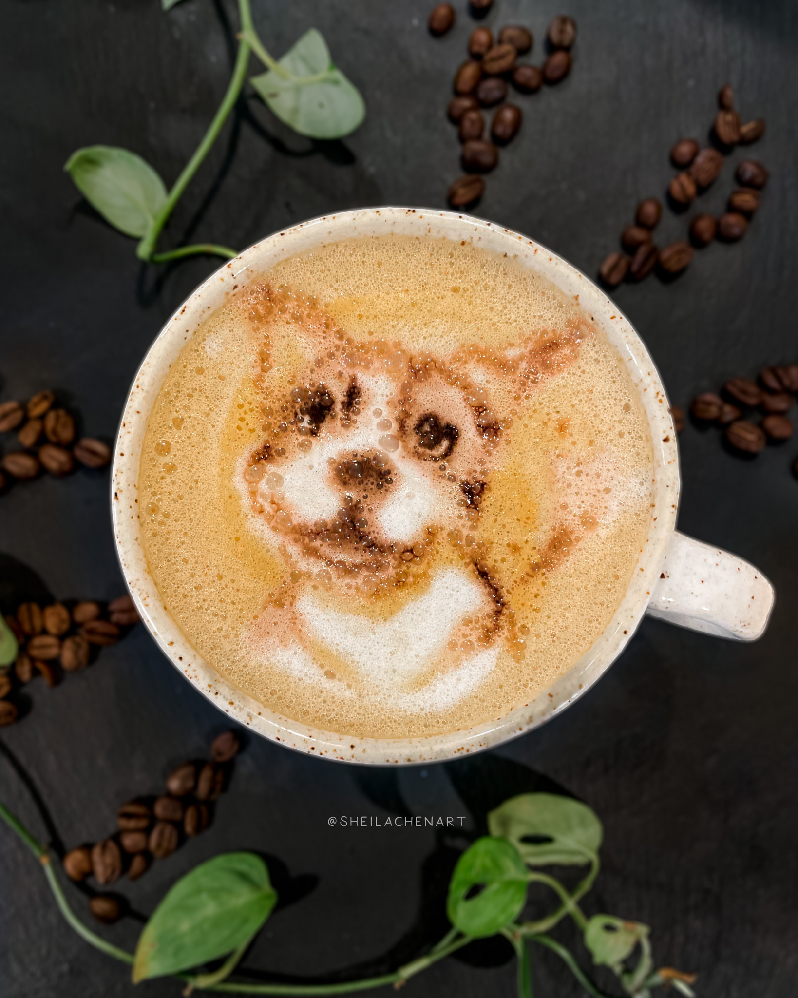 Latte Pet Portrait