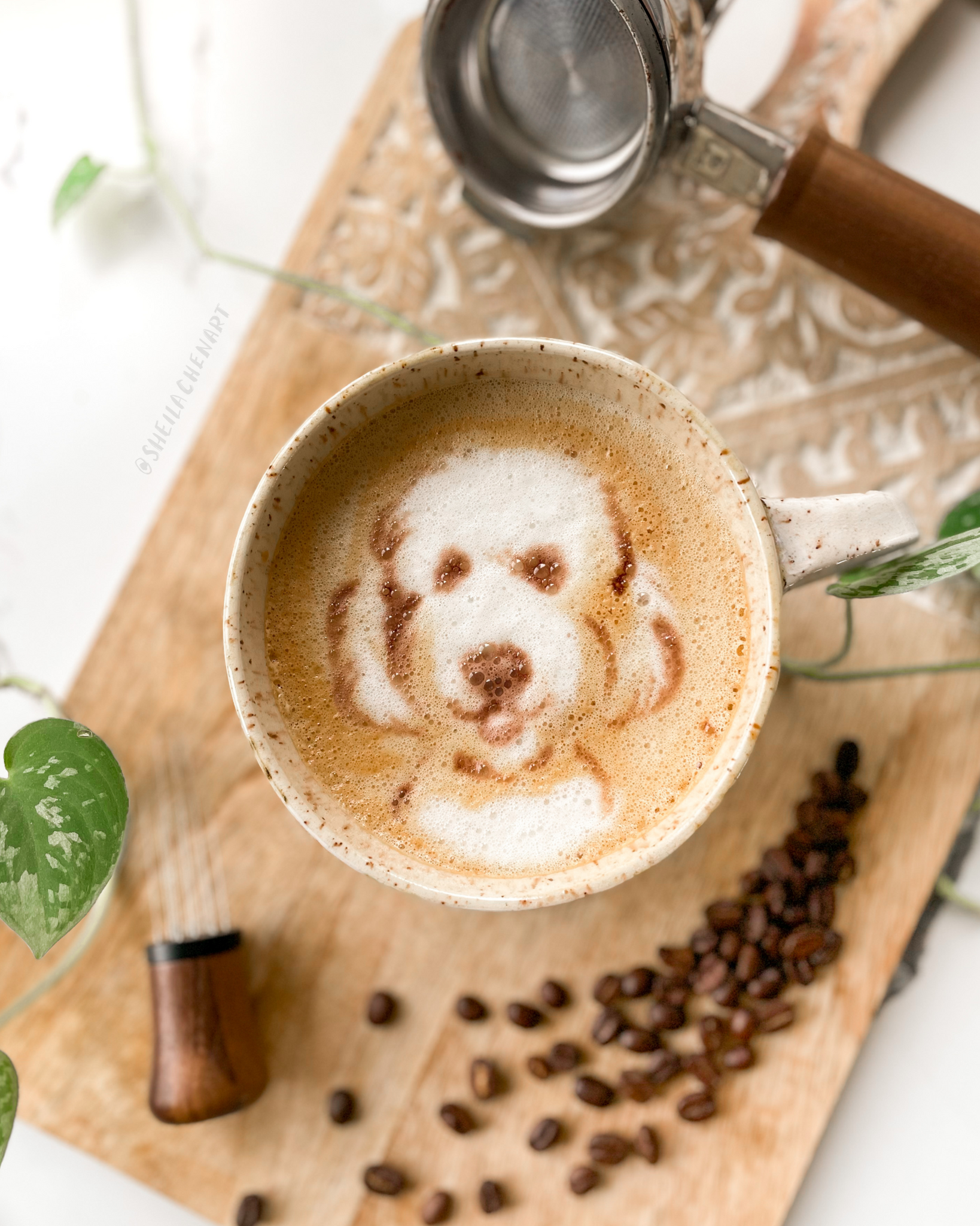 Latte Pet Portrait