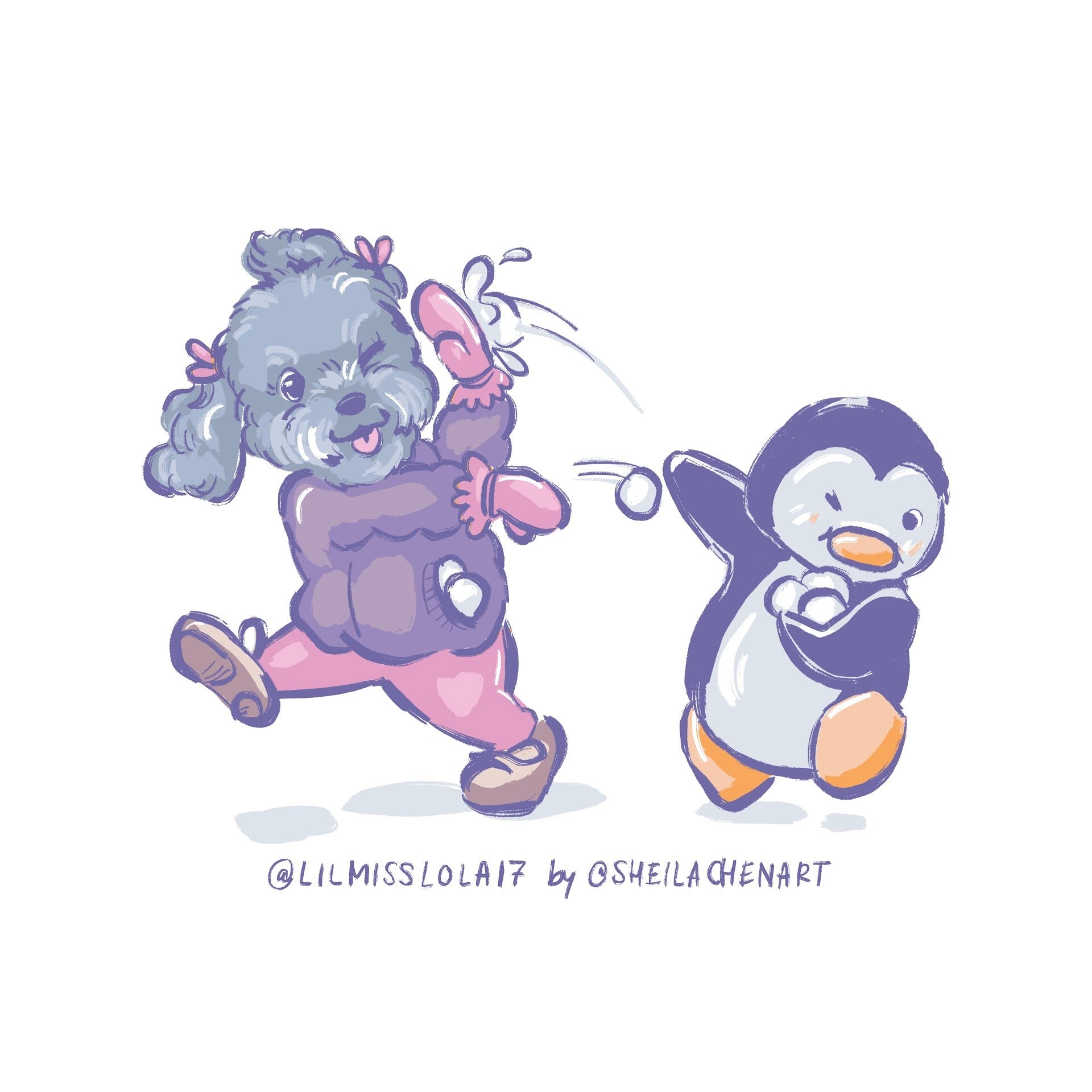 Penguin Snowball Fight